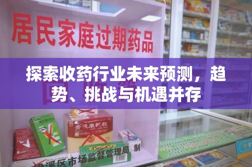 泰州探索收药行业未来预测，趋势、挑战与机遇并存