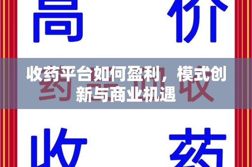 泰州收药平台如何盈利，模式创新与商业机遇