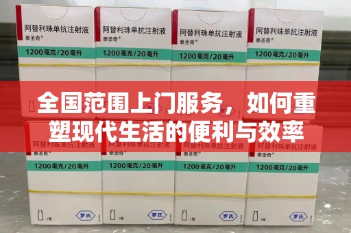 泰州全国范围上门服务，如何重塑现代生活的便利与效率